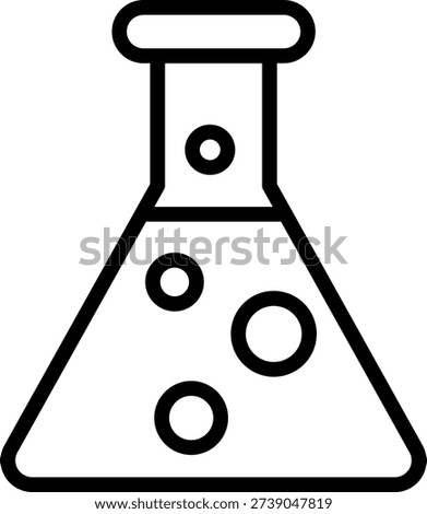 Vector Design Chemistry Flask Icon Style