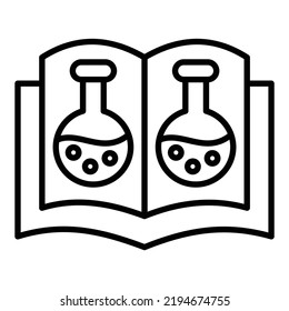 Vector Design Chemistry Open Book Icon Style