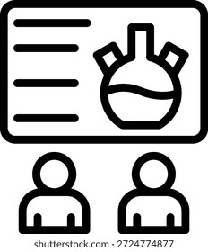 Vector Design Chemistry Seminar Icon Style