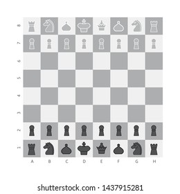 Vector design of chessboard and board sign. Set of chessboard and checkmate stock vector illustration.