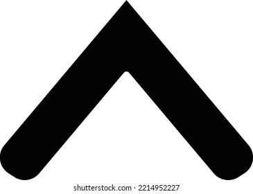 Vector Design Up Chevron Icon Style