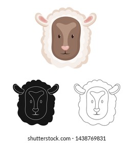 Vector design of chick and face symbol. Set of chick and chicken vector icon for stock.