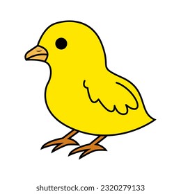 Vector design of a chick, graphic design