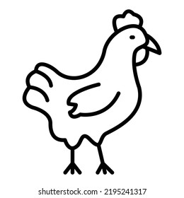 Vector Design Chicken Icon Style