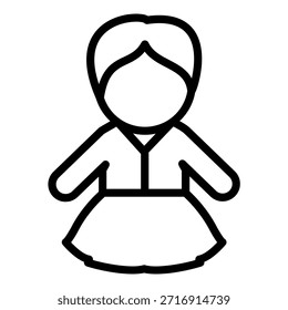 Estilo del icono del niño del diseño del Vector