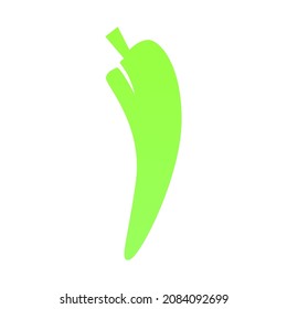 vector design, chili shape illustration