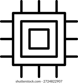 Vector Design Chipset Icon Style