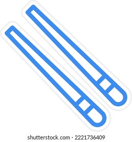 Vector Design Chopsticks Icon Style
