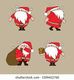 vector design of christmas santa clous