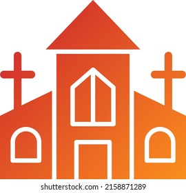 Vector Design Church Icon Style