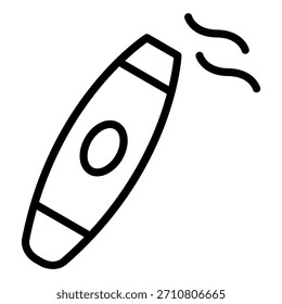 Estilo del icono del cigarro del diseño del Vector