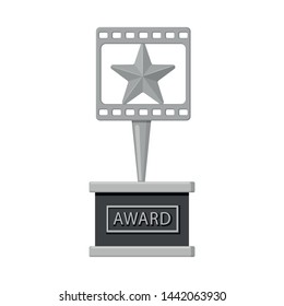 Vector design of cinematography and studio sign. Collection of cinematography and filming vector icon for stock.