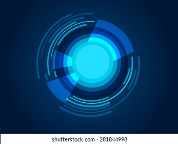 Vector design Circle technology background.