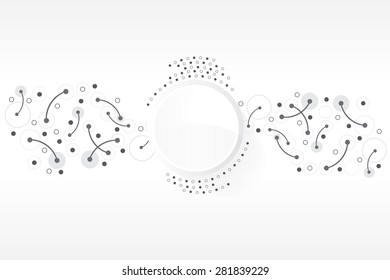 Vector design Circuit link technology background.