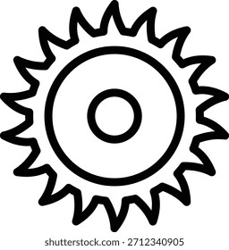 Estilo de Ícone de Exibição Circular de Design de Vetor