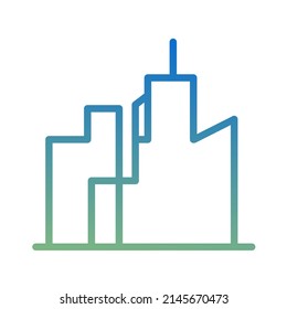 diseño vectorial, ilustración de forma de ciudad