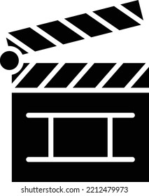Vector Design Clapper Board Icon Style