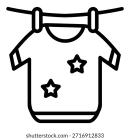 Estilo de ícone de roupas limpas de design de vetor