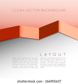 Vector design. Clean layout - background with sample text.