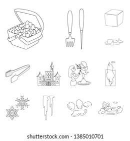 Vector design of clean  and wet  icon. Collection of clean  and purity stock symbol for web.