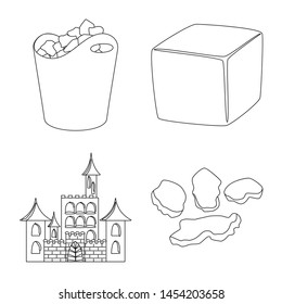 Vector design of clean and wet icon. Set of clean and purity vector icon for stock.
