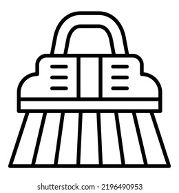 Estilo del icono del pincel de limpieza de diseño de vectores