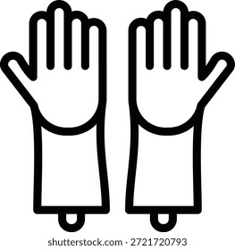 Diseño de Vector Guantes de limpieza Icon Style