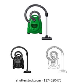 Vector design of cleaning and service symbol. Set of cleaning and household stock symbol for web.