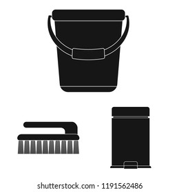 Vector design of cleaning and service symbol. Collection of cleaning and household vector icon for stock.
