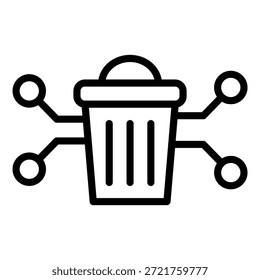 Vector Design CleanTech Disposal Icon Style