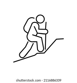 vector design, climbing icon or symbol