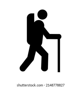 vector design, climbing person shape illustration