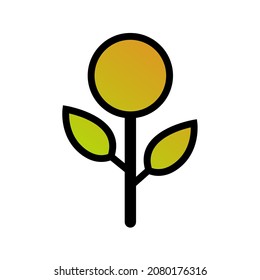 diseño vectorial, imágenes prediseñadas, ilustración de árbol simple