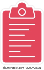 Vector Design Clipboard Icon Style