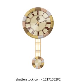 Vector design of clock and time symbol. Set of clock and circle stock symbol for web.
