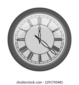 Vector design of clock and time symbol. Collection of clock and circle vector icon for stock.
