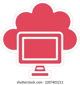 Vector Design Cloud computing Icon Style