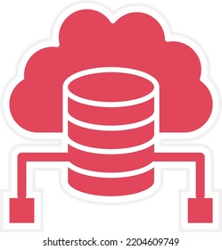 Vector Design Cloud Data Icon Style