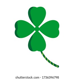 Vector design of a clover leaf graphic with white background