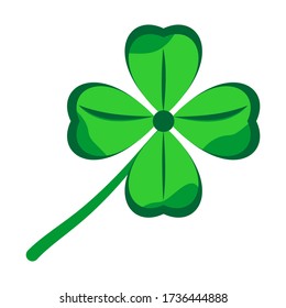 Vector design of a clover leaf graphic with white background