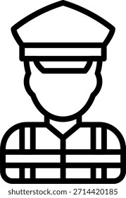 Estilo de ícone do Coastguard do projeto do vetor