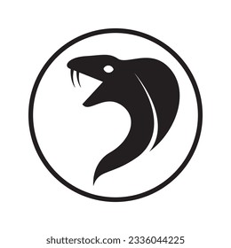 Vector design of a cobra snake, icon and graphic design, suitable for logos, web and applications