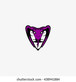 Vector Design cobra snake logo template. flat style