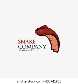 Vector Design cobra snake logo template. flat style