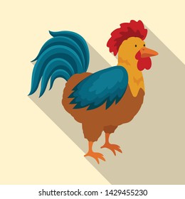 Vector design of cock and bird icon. Set of cock and husbandry stock symbol for web.