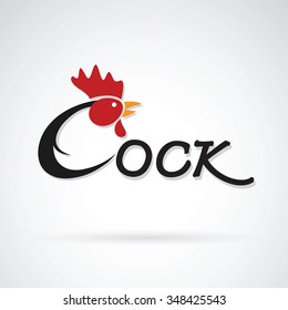Vector design cock is text on a white background.