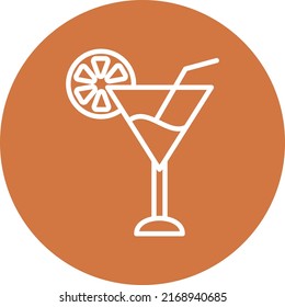 Estilo de icono de cóctel de diseño de vectores