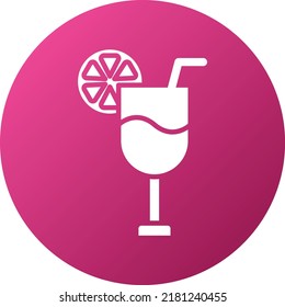 Estilo de icono de cóctel de diseño de vectores