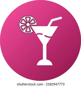 Estilo de icono de cóctel de diseño de vectores