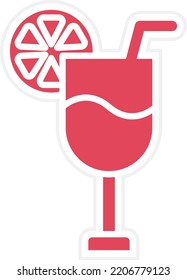 Vector Design Cocktail Icon Style